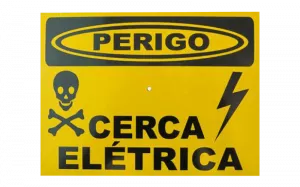 ACTON PLACA DE ADVERTÊNCIA CERCA ELÉTRICA ALUMÍNIO