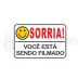 ACTON PLACA EM ALUMINIO SORRIA 18X13CM