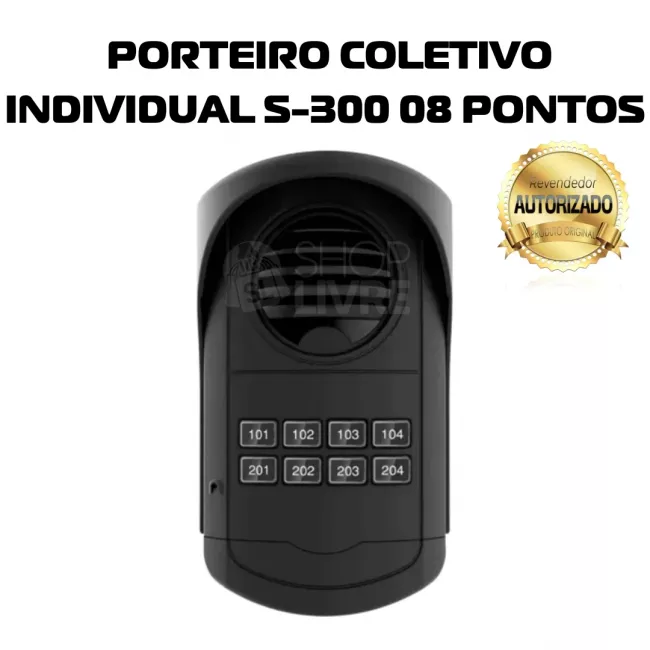 AGL PORTEIRO COLETIVO INDIVIDUAL S-300 08 PONTOS