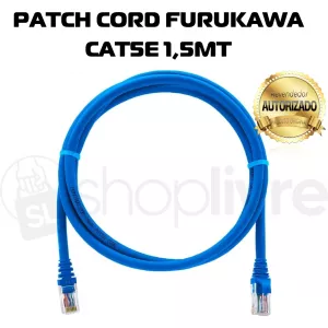 FURUKAWA PATCH CORD U/UTP CAT5E 1.5MT AZUL CLARO