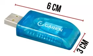 GAREN EXTENSÃO SET UP USB-A E MODU FEMEA 0,2M 5 VIAS