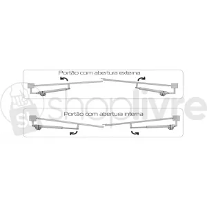 GAREN MOTOR PV 1/3 DUPLO 1.00M 250KG 127V