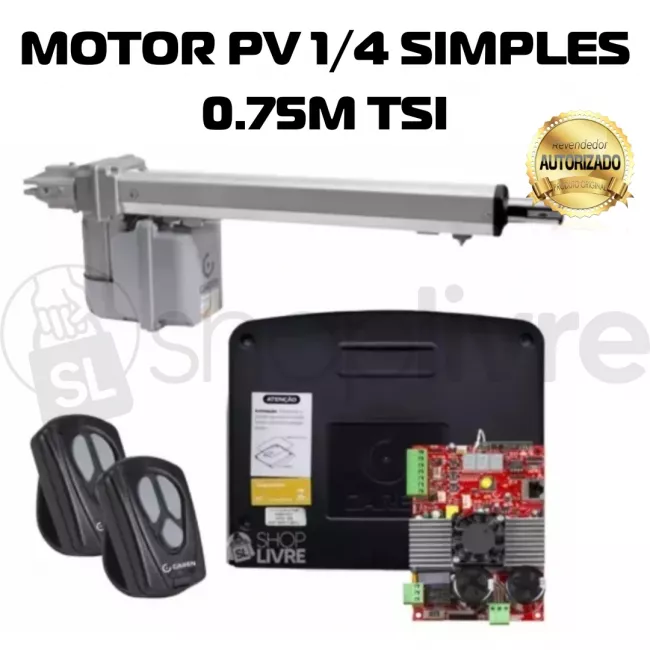 GAREN MOTOR PV 1/4 SIMPLES 0.75M TSI 250KG 110/220V 