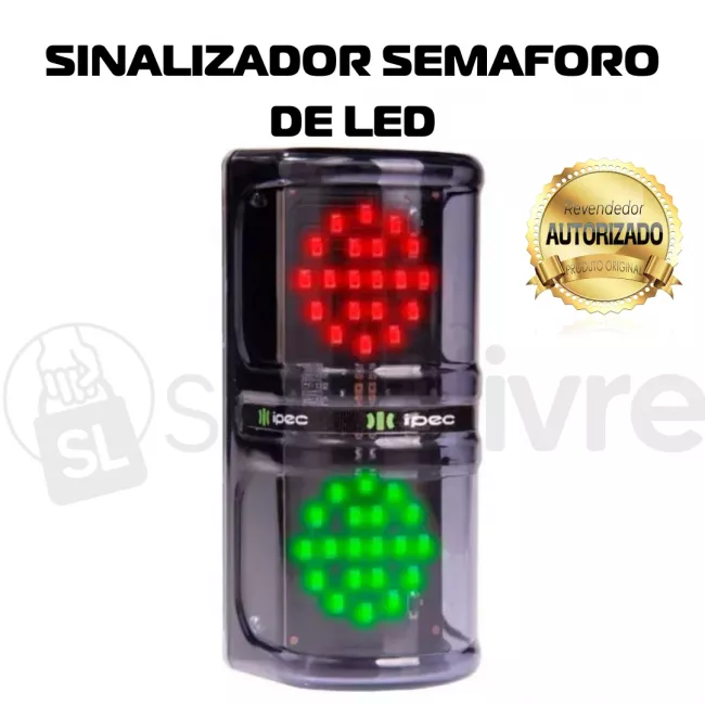 IPEC SINALIZADOR SEMÁFORO DE LED 12V AC/DC