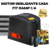 KIT MOTOR DESLIZANTE CASA FIT RAMP 1/4 127V + 04M CREMA