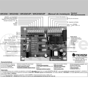 CENTRAL MOTOR DESLIZANTE ROSSI WKXH90 INTER DIG CM 433 MHZ