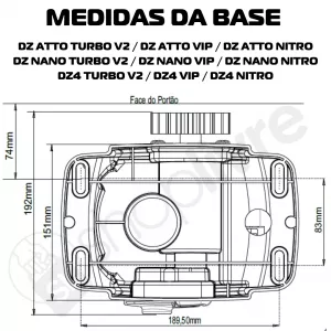 MOTOR DESLIZANTE ROSSI DZ ATTO 36 NITRO 127V/220V 400KG